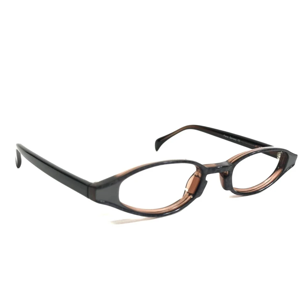 ogi Petite Eyeglasses Frames MOD. A7053 COL. 172 Brown Gray Oval 44-20-140